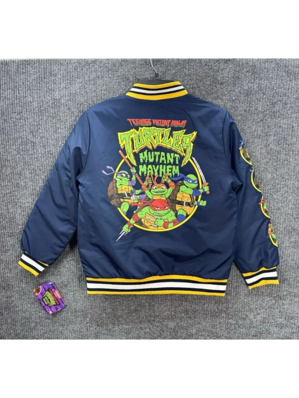 Teenage Mutant Ninja Turtles Jacket Boys Kids 10/12 Mutant Mayhem TMNT Bomber